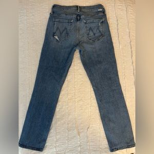 MOTHER - the mid rise dazzler ankle cut & paste